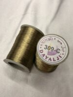 Dayalji 309-C Deep Olive/Antique Gold Metallic Zari Thread - Image 2