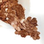 Copper-Finish Hindu Deity Decorative lakshmi Coins for Aari Work and Crafts(14mm)