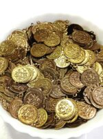 Traditional Gold Lakshmi Coin Pendants for Jewelry and Aari Work(14mm) - Image 2