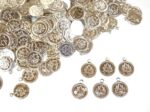 Silver-Plated Deity lakshmi Coins for Traditional Malas and Boutique Crafts(10mm)