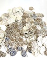 Silver-Plated Deity lakshmi Coins for Traditional Malas and Boutique Crafts(14mm) - Image 2