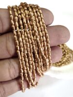 LeCraft Royal Premium Gold Metallic Drop Beads(3mm)(80Beads x 15Lines per bunch)