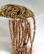 LeCraft Royal Premium Gold Metallic Drop Beads(3mm)(80Beads x 15Lines per bunch)(5Bunch) - Image 2
