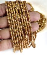 LeCraft Royal Premium Gold Metallic Drop Beads(4mm)(80beads x 15Lines per bunch)(5Bunch)