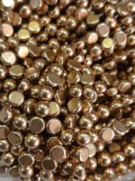 LeCraft Royal Premium Metallic Half Beads - 5mm Gold for Aari Work & Embroidery(80Beads x 12Lines per Bunch)(5Bunch) - Image 2