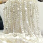 Lecraft Royal Premium Half-Round Flat-Back Pearls – Professional Embroidery & Craft Edition(5mm)(100Beads x 12Lines per bunch)(5Bunch)