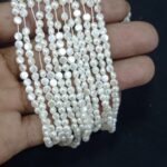 Lecraft Royal Premium Half-Round Flat-Back Pearls – Professional Embroidery & Craft Edition(4mm)(100Beads x 12Lines per bunch)(5Bunch)