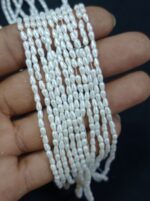 Lecraft Royal Premium Drop Pearl Beads – The Ultimate Embroidery Dangler(3mm)(100Beads x 12Lines per bunch)