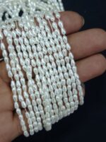 Lecraft Royal Premium Drop Pearl Beads – The Ultimate Embroidery Dangler(4mm)(80Beads x 12Lines per bunch)(5bunch)