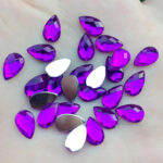 Sparkling Teardrop Rhinestones – Color Flatback Gems for DIY Crafts - Image 2