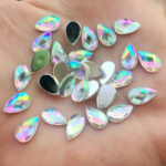 Sparkling Teardrop Rhinestones – Color Flatback Gems for DIY Crafts - Image 11