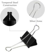 12-Pack Aari Embroidery Frame Clips – Heavy Duty Fabric Tension Clamps for Maggam Work, Silk Threading, and Hand Embroidery Stands (Black) - Image 3