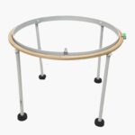 Professional Aari Embroidery Ring Stand With Adjustable wooden Frame 18"