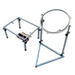 3-in-1 Professional Embroidery & Maggam Work Stand Kit 16x24" with 24 clips and 18"frame - Image 2