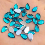Sparkling Teardrop Rhinestones – Color Flatback Gems for DIY Crafts - Image 9