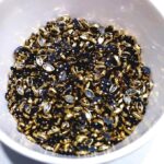 Premium Eye Kundan Stones – White & Champagne Faceted Crystals in Gold-Plated Brass Settings for Aari Embroidery, Bridal Couture, and Jewelry Making(50g) - Image 3