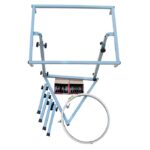 3-in-1 Professional Embroidery & Maggam Work Stand Kit 16x24" with 24 clips and 18"frame