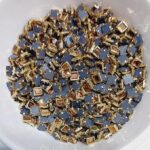 Traditional Gold-Plated Kundan Stones – Faceted Glass Crystals in Brass Metal Settings for Aari Embroidery, Bridal Lehengas, and Jewelry Making (Square)(Pack of 50g) - Image 2