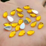 Sparkling Teardrop Rhinestones – Color Flatback Gems for DIY Crafts - Image 8
