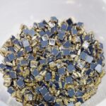 Premium Square Kundan Stones – White & Champagne Faceted Crystals in Gold-Plated Brass Settings for Aari Embroidery, Bridal Couture, and Jewelry Making(50g)