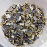 Premium Stick/Rectangle Kundan Stones – White & Champagne Faceted Crystals in Gold-Plated Brass Settings for Aari Embroidery, Bridal Couture, and Jewelry Making(50g)