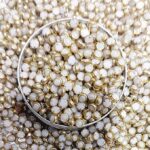 Premium White Glossy Kundan Stones with Gold-Toned Border(Round Shape) (Pack of 50g) - Image 2