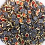 Square Kundan Stones in Gold-Finished Prong Settings (4x4)(50g) - Image 5