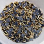 Traditional Gold-Plated Kundan Stones – Faceted Glass Crystals in Brass Metal Settings for Aari Embroidery, Bridal Lehengas, and Jewelry Making(Triangle) (Pack of 50g) - Image 2