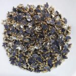 Premium Crown Kundan Stones – White & Champagne Faceted Crystals in Gold-Plated Brass Settings for Aari Embroidery, Bridal Couture, and Jewelry Making(50g)