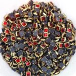 Square Kundan Stones in Gold-Finished Prong Settings (4x4)(50g) - Image 7