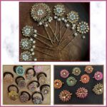 Teardrop Kundan Stones in Gold-Finished Settings (6x8)(50g) - Image 2