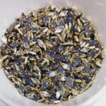 Premium Diamond/Rhombus Kundan Stones – White & Champagne Faceted Crystals in Gold-Plated Brass Settings for Aari Embroidery, Bridal Couture, and Jewelry Making(50g)