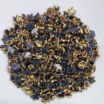 Traditional Gold-Plated Kundan Stones – Faceted Glass Crystals in Brass Metal Settings for Aari Embroidery, Bridal Lehengas, and Jewelry Making(Crown) (Pack of 50g)