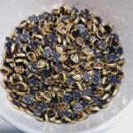 Traditional Gold-Plated Kundan Stones – Faceted Glass Crystals in Brass Metal Settings for Aari Embroidery, Bridal Lehengas, and Jewelry Making(Drop) (Pack of 50g) - Image 2