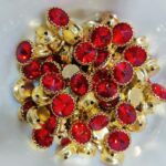 Premium Round Faceted Clip Stones in Gold Claw Setting (12mm)(20Pc) - Image 20