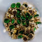 Premium Round Faceted Clip Stones in Gold Claw Setting (12mm)(20Pc) - Image 17