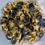 Premium Round Faceted Clip Stones in Gold Claw Setting (12mm)(20Pc) - Image 4