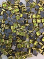 Square Kundan Stones in Gold-Finished Prong Settings (4x4)(50g) - Image 12