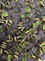 Square Kundan Stones in Gold-Finished Prong Settings (4x4)(50g) - Image 13