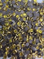 Square Kundan Stones in Gold-Finished Prong Settings (4x4)(50g) - Image 16