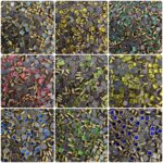 Square Kundan Stones in Gold-Finished Prong Settings (4x4)(50g)