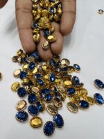 Premium Clip Stones | Gold-Plated Oval Stone Settings (10x12)(20Pc) - Image 25