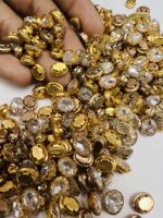 Premium Clip Stones | Gold-Plated Oval Stone Settings (10x12)(20Pc) - Image 24