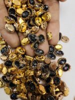 Premium Clip Stones | Gold-Plated Oval Stone Settings (10x12)(20Pc) - Image 22