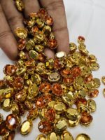 Premium Clip Stones | Gold-Plated Oval Stone Settings (10x12)(20Pc) - Image 18