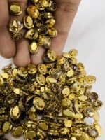 Premium Clip Stones | Gold-Plated Oval Stone Settings (10x12)(20Pc) - Image 17