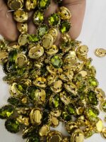 Premium Clip Stones | Gold-Plated Oval Stone Settings (10x12)(20Pc) - Image 15