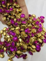 Premium Clip Stones | Gold-Plated Oval Stone Settings (10x12)(20Pc) - Image 9