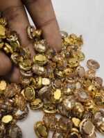 Premium Clip Stones | Gold-Plated Oval Stone Settings (10x12)(20Pc) - Image 2