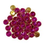 Premium Round Faceted Clip Stones in Gold Claw Setting (28SS)(20Pc) - Image 2